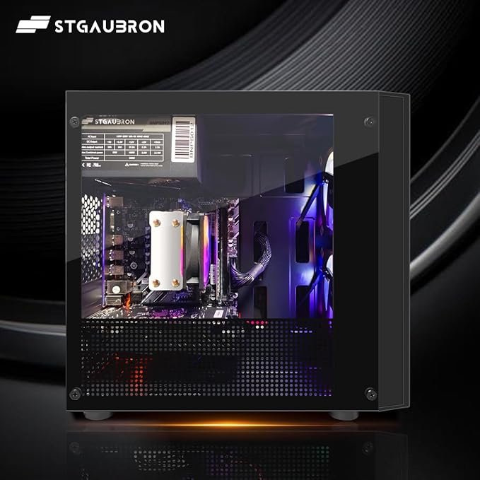 STGAubron Gaming PC Computer Desktop, AMD Ryzen 5 5500 - Image 2