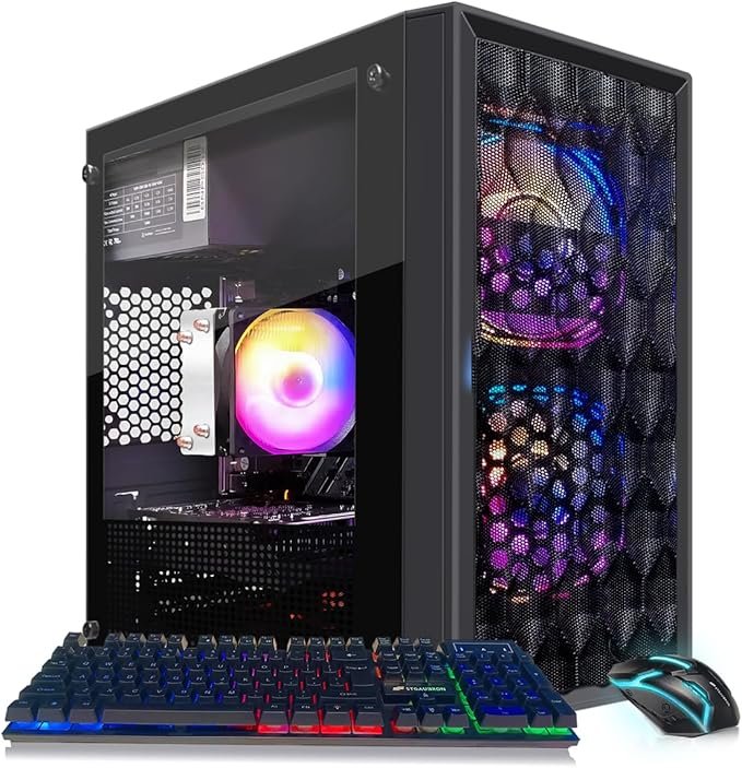 STGAubron Gaming PC Computer Desktop, AMD Ryzen 5 5500