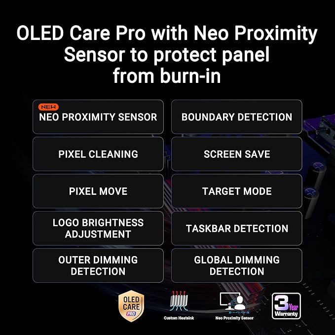 ASUS ROG Strix 34” Ultrawide QD-OLED HDR Gaming Monitor - Image 2